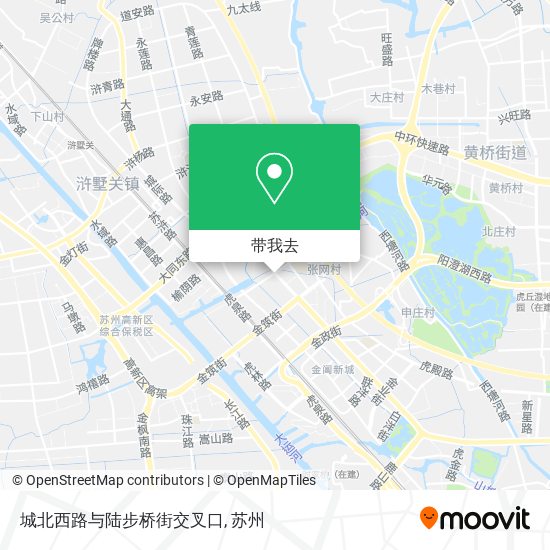 城北西路与陆步桥街交叉口地图