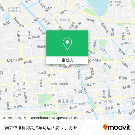 南京依维柯都灵汽车马运路展示厅地图