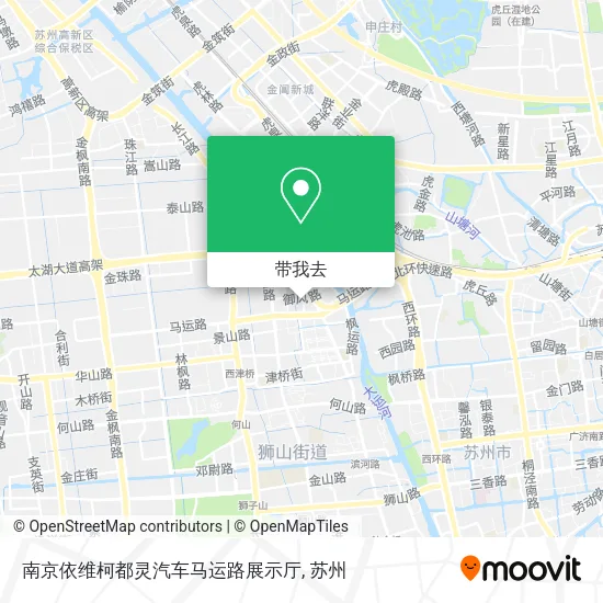 南京依维柯都灵汽车马运路展示厅地图
