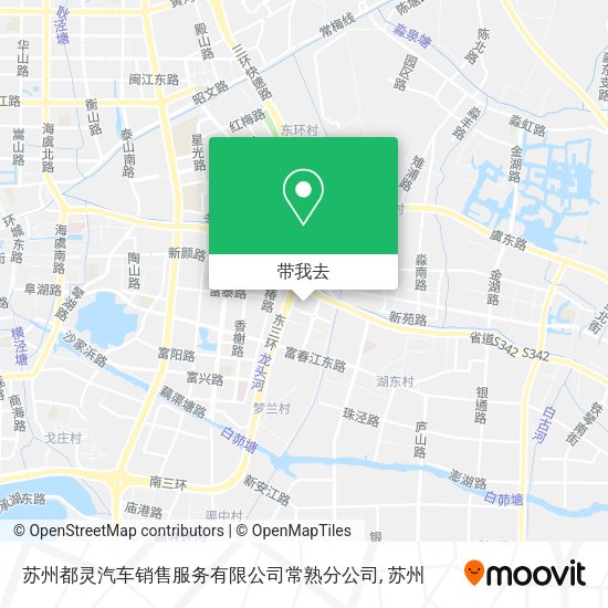 苏州都灵汽车销售服务有限公司常熟分公司地图