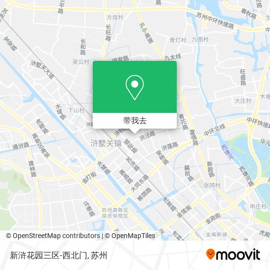 新浒花园三区-西北门地图