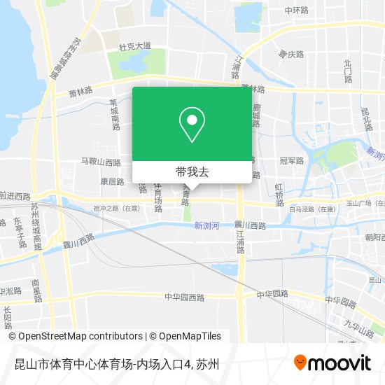 昆山市体育中心体育场-内场入口4地图