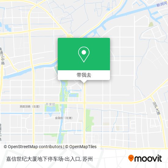 嘉信世纪大厦地下停车场-出入口地图