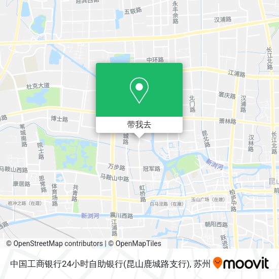 中国工商银行24小时自助银行(昆山鹿城路支行)地图