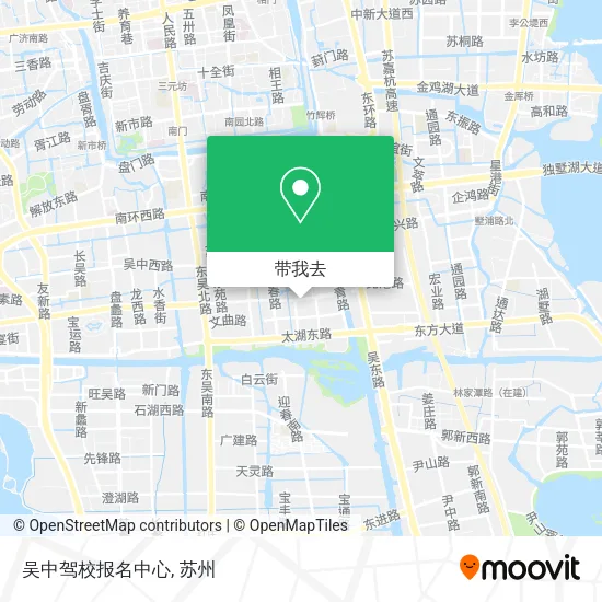 吴中驾校报名中心地图