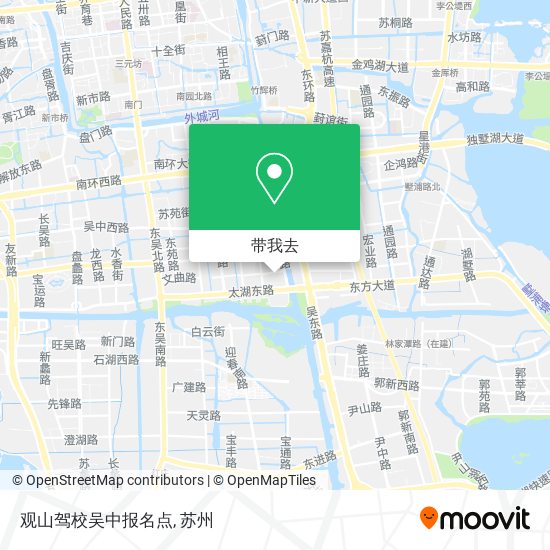 观山驾校吴中报名点地图