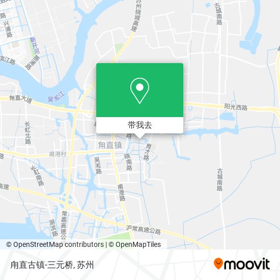 甪直古镇-三元桥地图