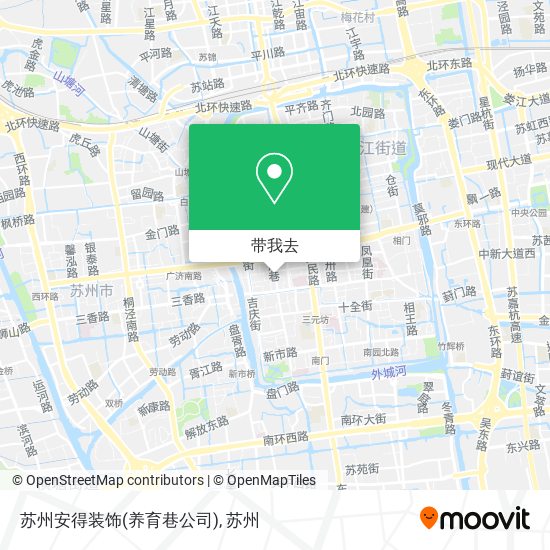 苏州安得装饰(养育巷公司)地图
