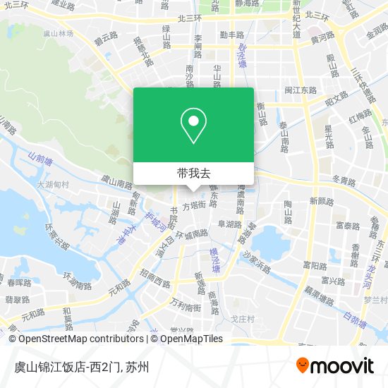 虞山锦江饭店-西2门地图
