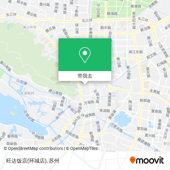 旺达饭店(环城店)地图