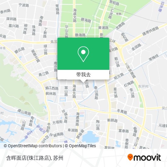 含晖面店(珠江路店)地图