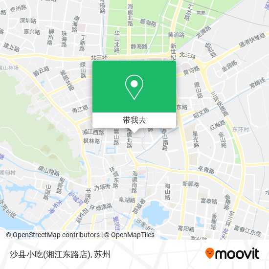 沙县小吃(湘江东路店)地图