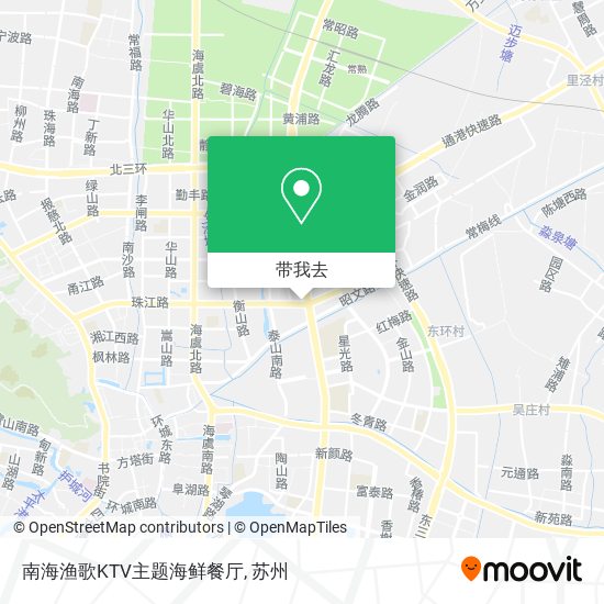 南海渔歌KTV主题海鲜餐厅地图