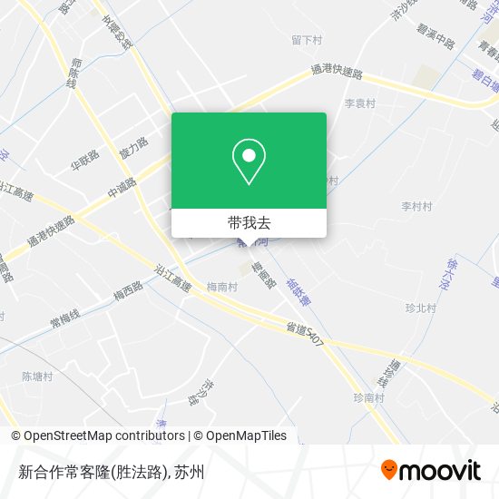 新合作常客隆(胜法路)地图