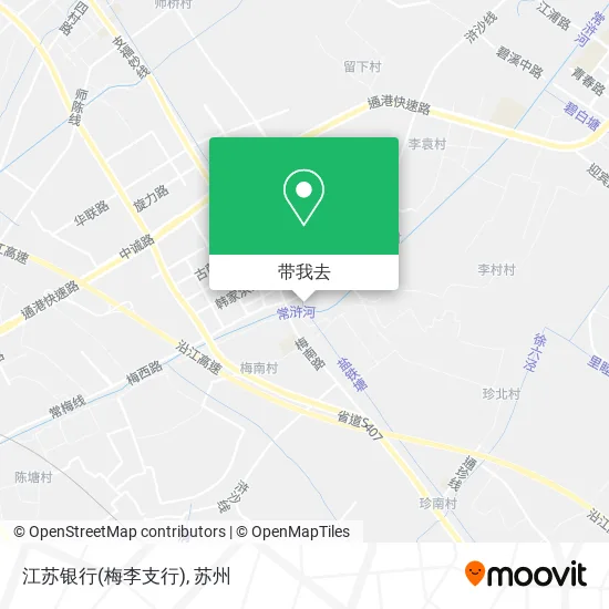 江苏银行(梅李支行)地图