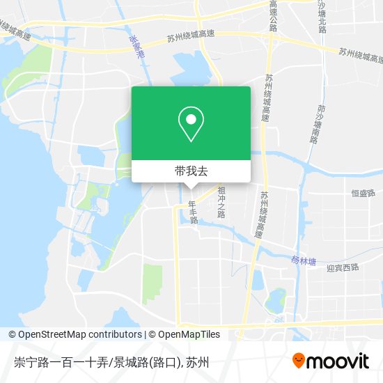 崇宁路一百一十弄/景城路(路口)地图