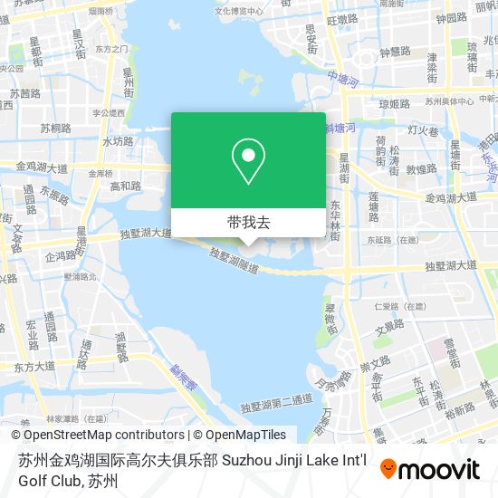 苏州金鸡湖国际高尔夫俱乐部 Suzhou Jinji Lake Int'l Golf Club地图