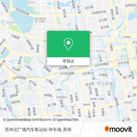 苏州北广场汽车客运站-停车场地图