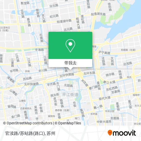 官渎路/苏站路(路口)地图