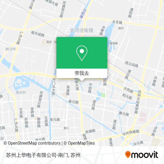苏州上华电子有限公司-南门地图