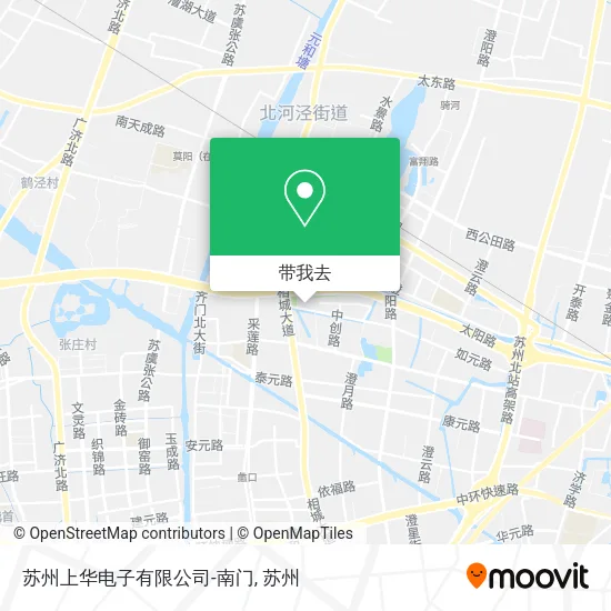 苏州上华电子有限公司-南门地图