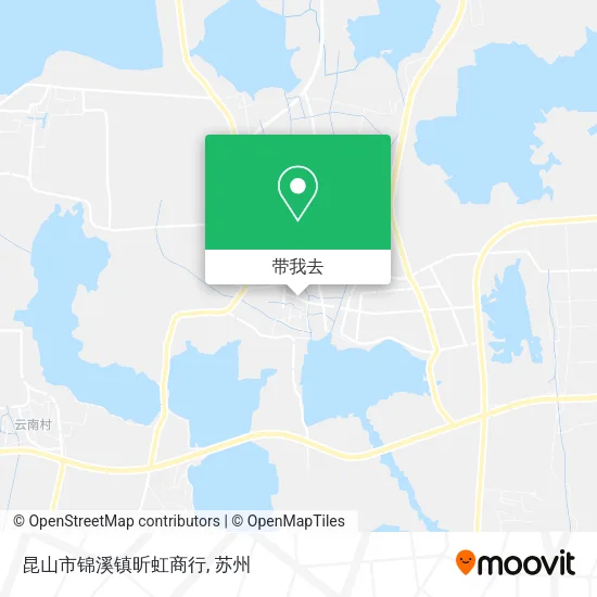 昆山市锦溪镇昕虹商行地图