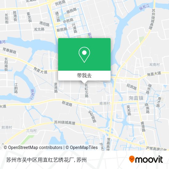 苏州市吴中区用直红艺绣花厂地图
