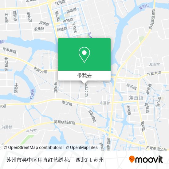 苏州市吴中区用直红艺绣花厂-西北门地图