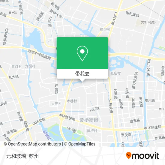 元和玻璃地图