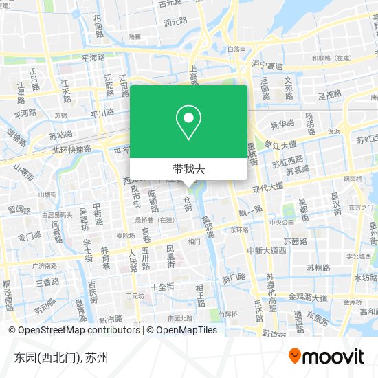 东园(西北门)地图