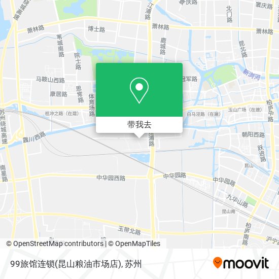 99旅馆连锁(昆山粮油市场店)地图