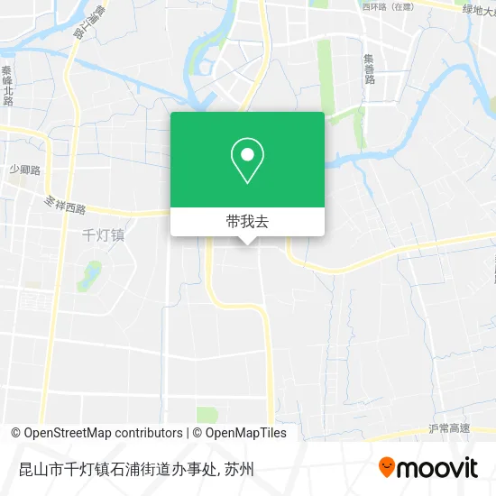 昆山市千灯镇石浦街道办事处地图