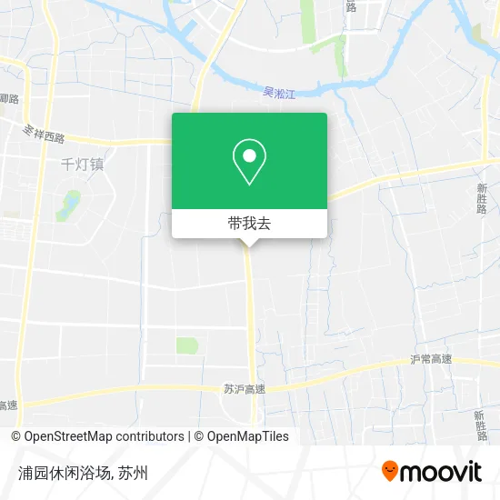 浦园休闲浴场地图