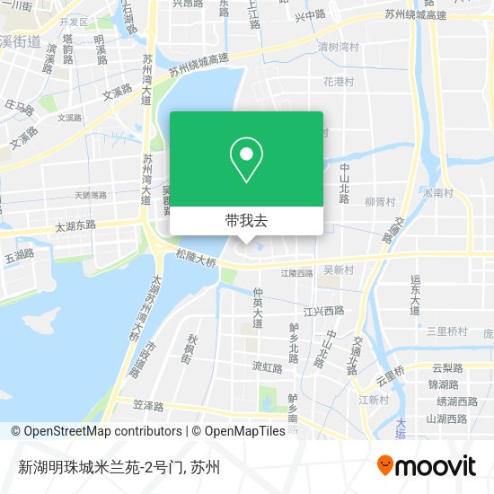 新湖明珠城米兰苑-2号门地图