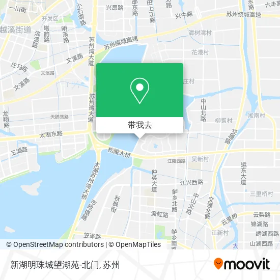 新湖明珠城望湖苑-北门地图