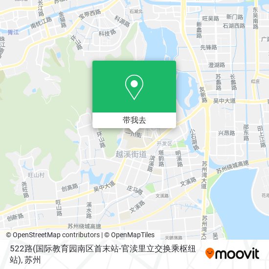 522路(国际教育园南区首末站-官渎里立交换乘枢纽站)地图