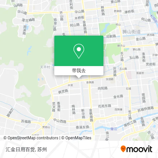 汇金日用百货地图