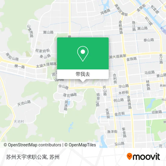 苏州天宇求职公寓地图
