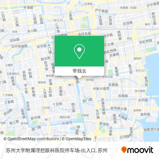 苏州大学附属理想眼科医院停车场-出入口地图