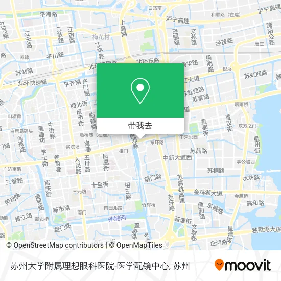 苏州大学附属理想眼科医院-医学配镜中心地图