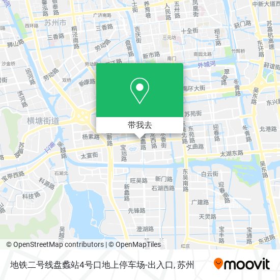 地铁二号线盘蠡站4号口地上停车场-出入口地图