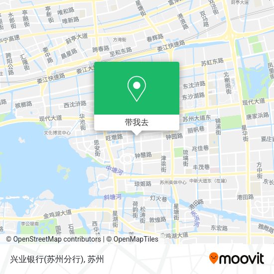 兴业银行(苏州分行)地图