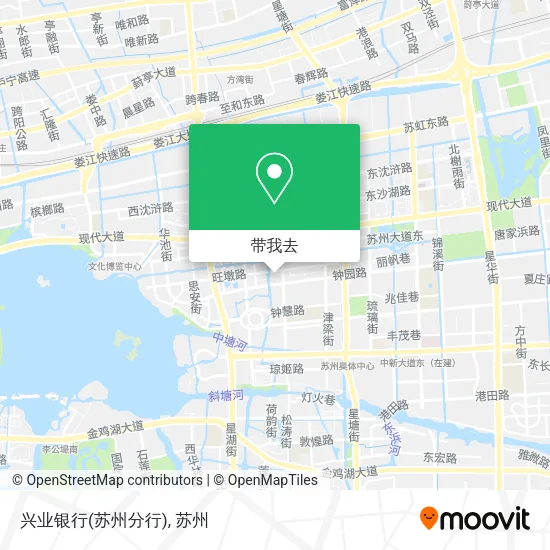 兴业银行(苏州分行)地图