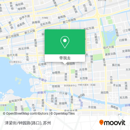 津梁街/钟园路(路口)地图