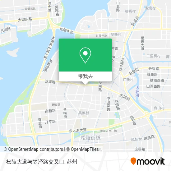 松陵大道与笠泽路交叉口地图