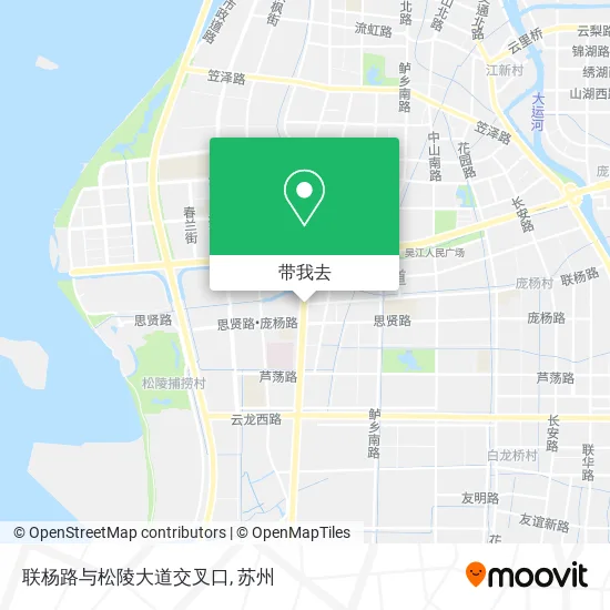 联杨路与松陵大道交叉口地图