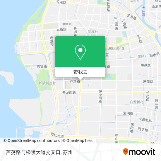芦荡路与松陵大道交叉口地图
