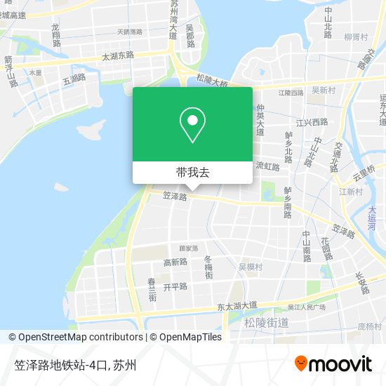 笠泽路地铁站-4口地图