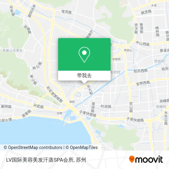 LV国际美容美发汗蒸SPA会所地图