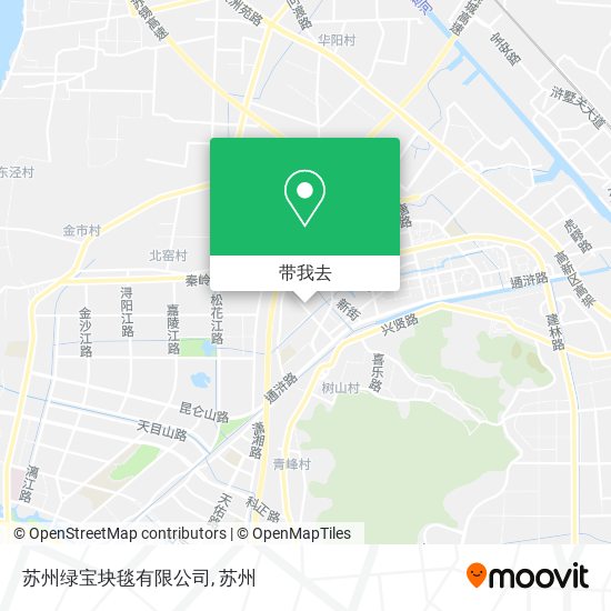 苏州绿宝块毯有限公司地图